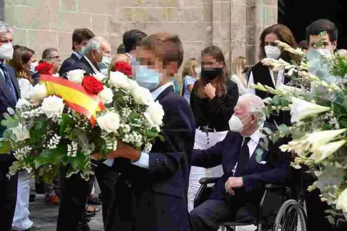 Imagen del entierro de Fabiola, hija de Álvaro Domenecq