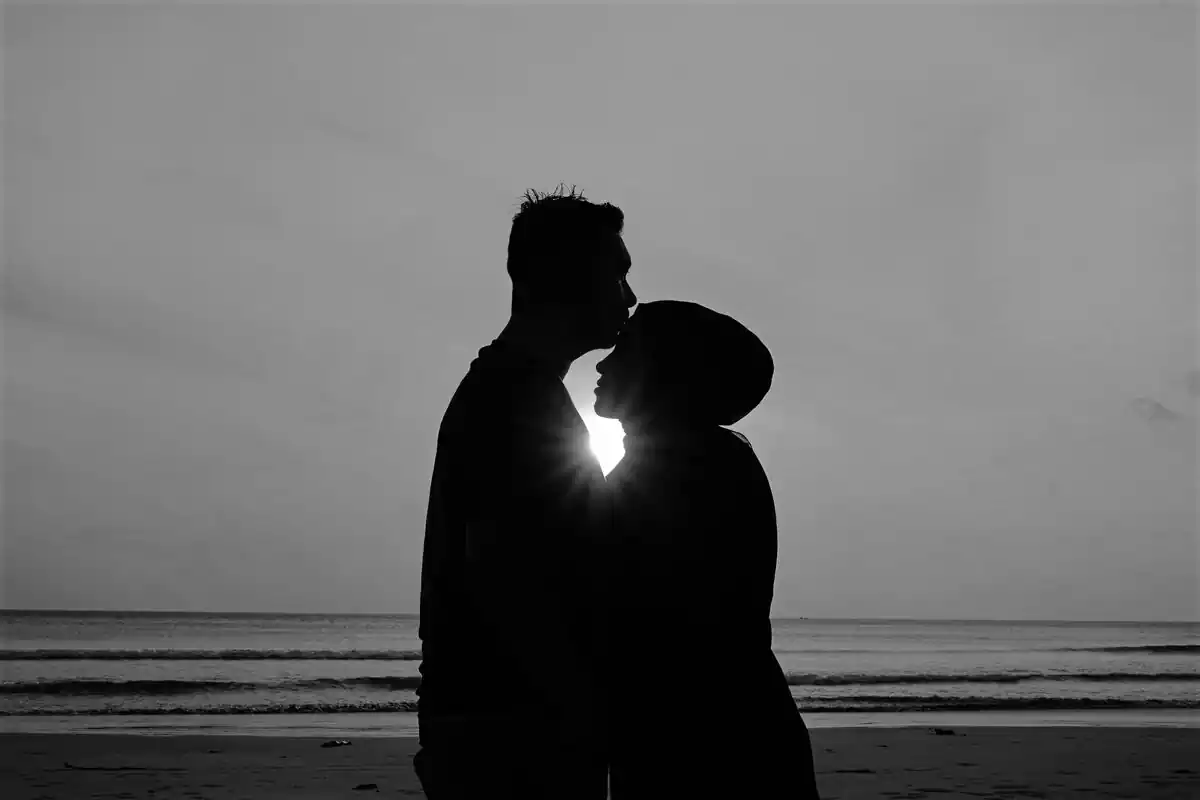 Pareja en la playa