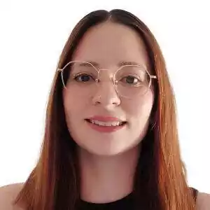 Primer plano de la redactora Melisa Pérez Gallego