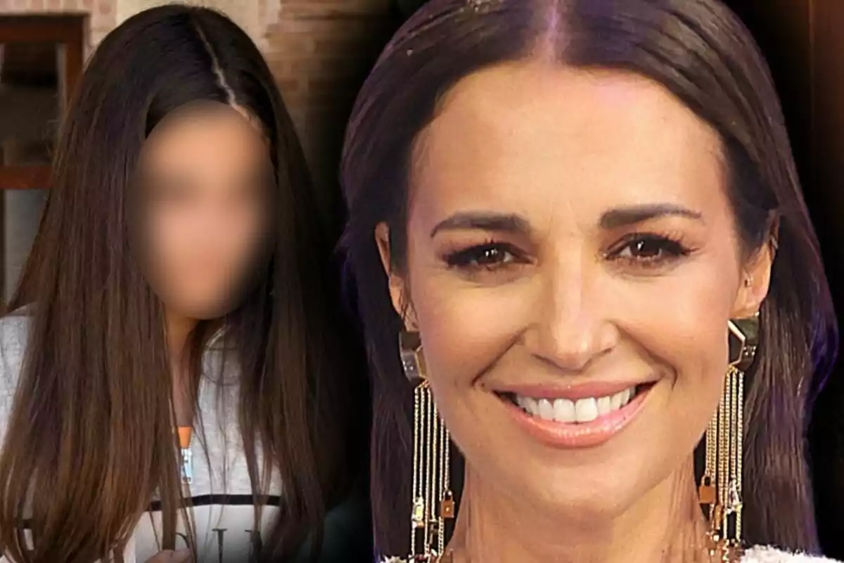 Muntatge de fotos de Daniella Bustamante i Paula Echevarría somrient.