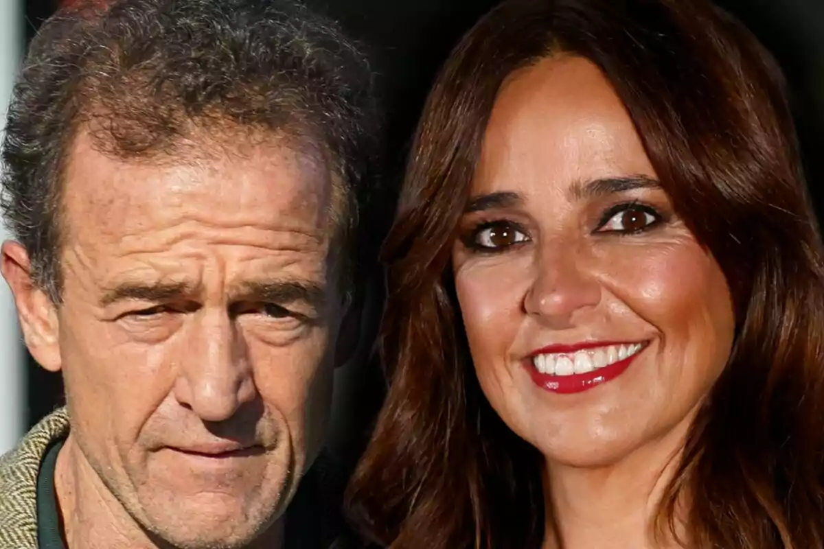 Muntatge de fotos en primer pla d’Alessandro Lequio seriós i Carmen Alcayde somrient.