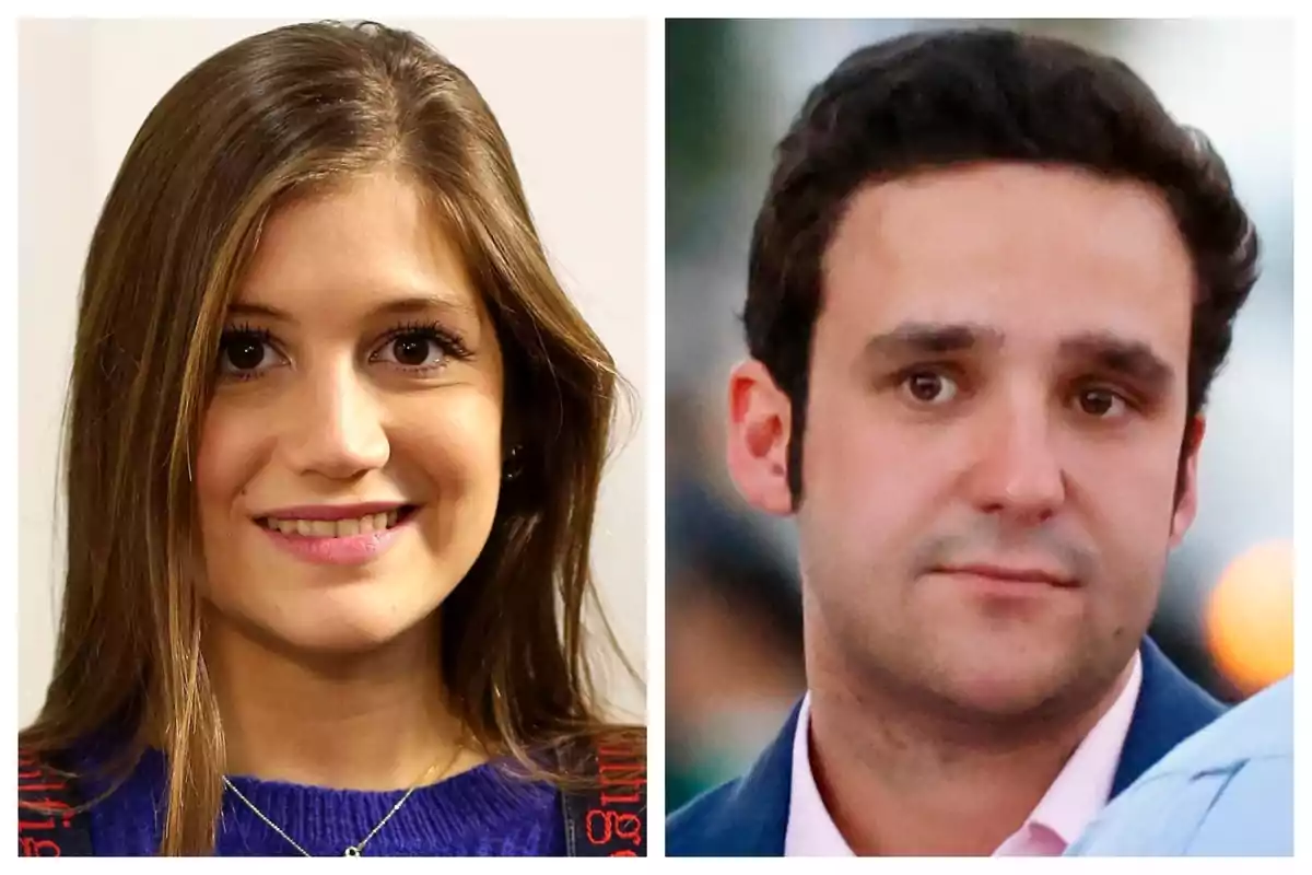 Muntatge de fotos de Miri Pérez i Froilán, tots dos amb rostre neutre i en primer pla. Muntatge de fotos de Miri Pérez i Froilán, tots dos amb rostre neutre i en primer pla.