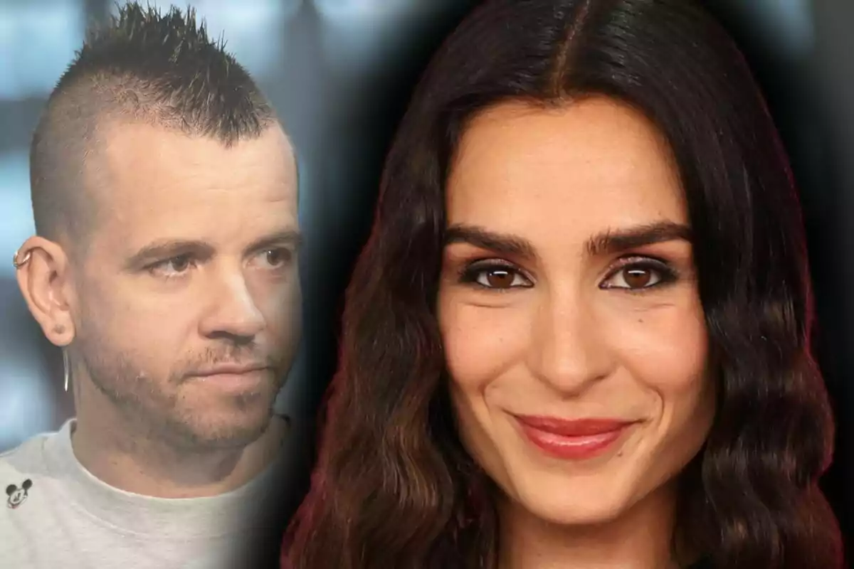 Muntatge de fotos en primer pla de Dabiz Muñoz i Natalia Lacunza, tots dos mirant cap endavant. Muntatge de fotos en primer pla de Dabiz Muñoz i Natalia Lacunza, tots dos mirant cap endavant.