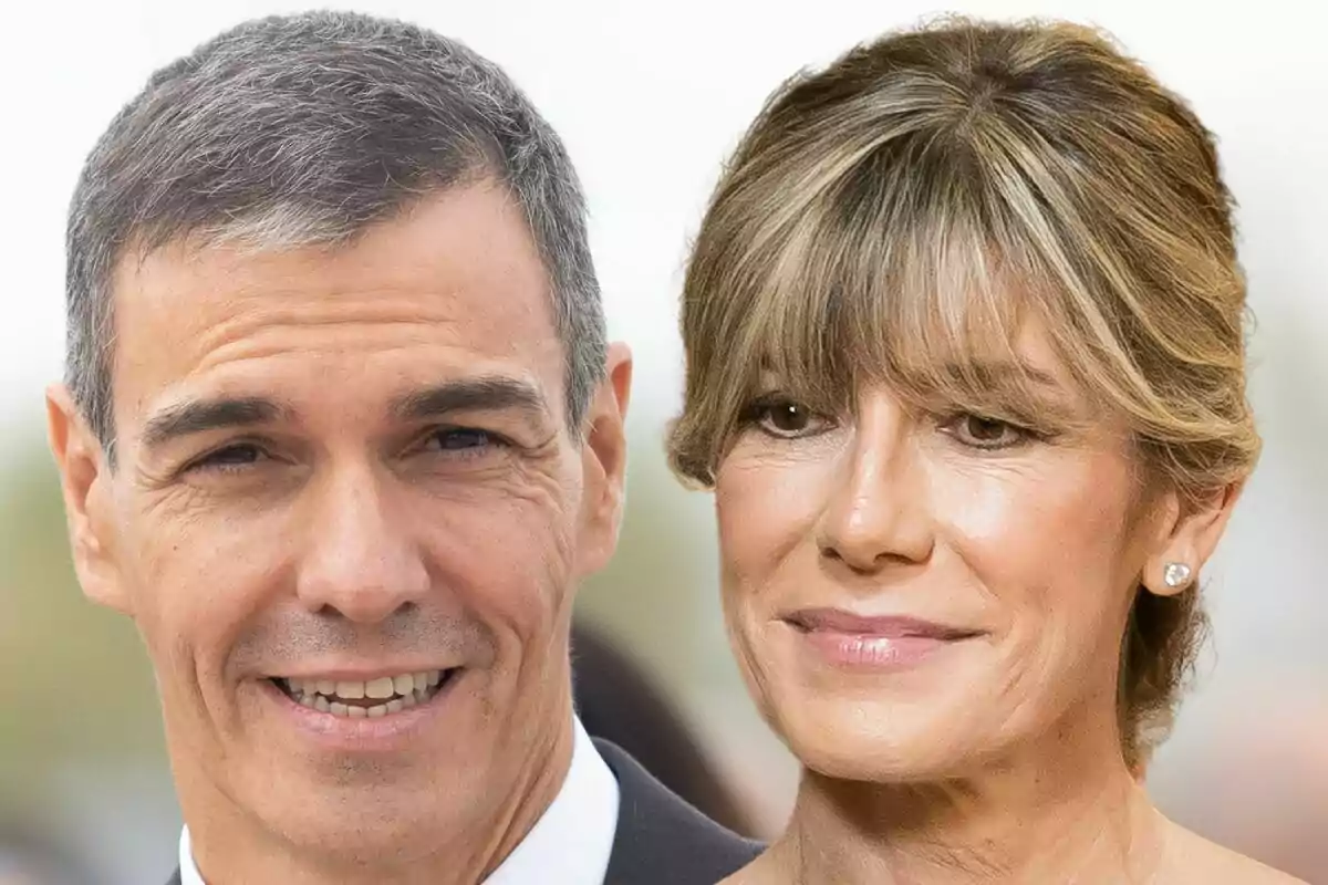 Un home i una dona posen junts mirant cap a la càmera amb expressions serenes