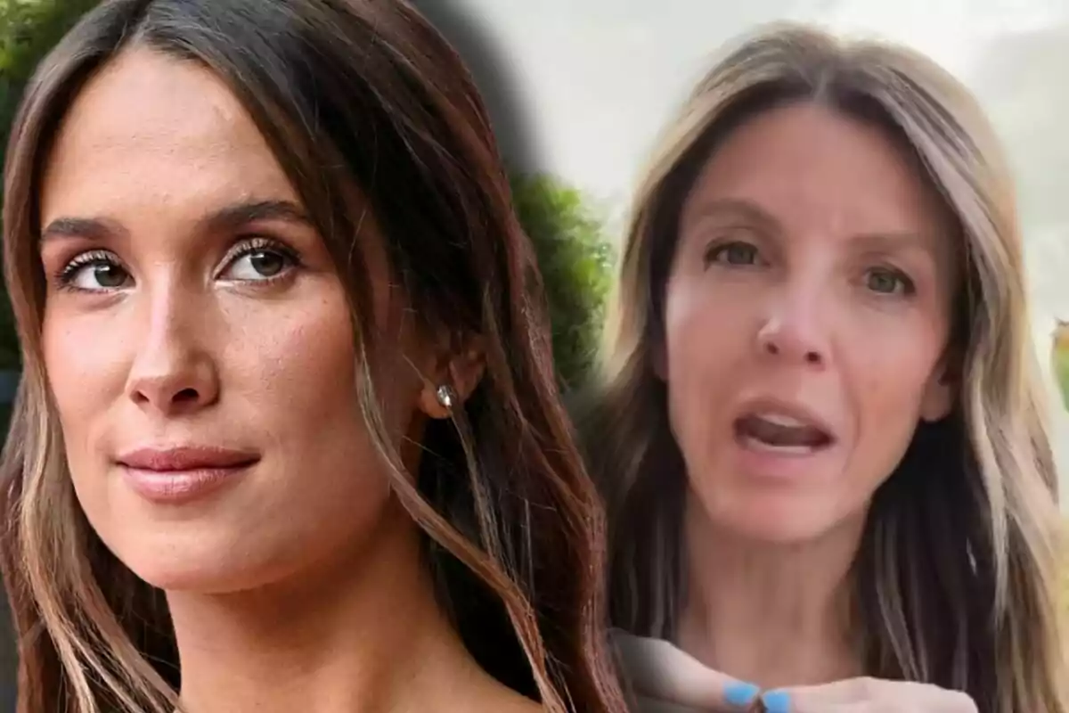 María Pombo i Crys Dyaz apareixen en primer pla, una d’elles mira al front amb expressió seriosa i l’altra està parlant. María Pombo i Crys Dyaz apareixen en primer pla, una d’elles mira al front amb expressió seriosa i l’altra està parlant.