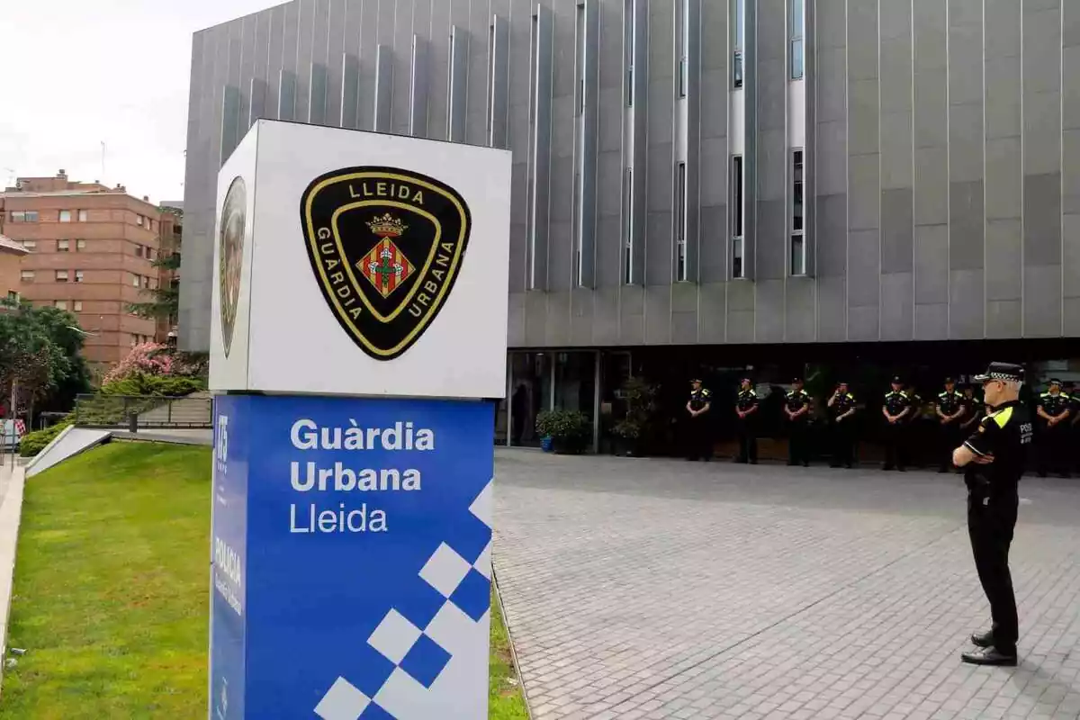 Imatge d'agents de la Guàrdia Urbana de Lleida