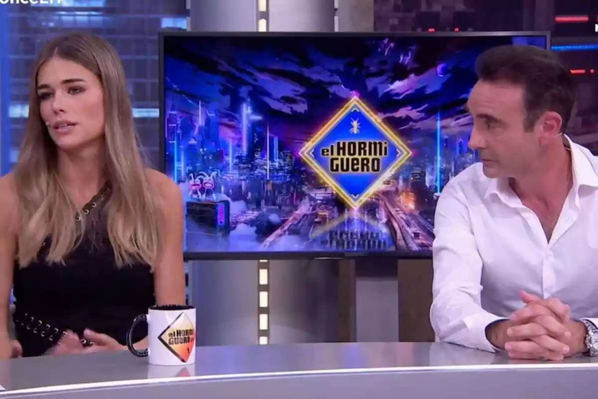 Captura del programa 'El Hormiguero' del dimarts 23 de maig, on apareixen Ana Soria i Enrique Ponce