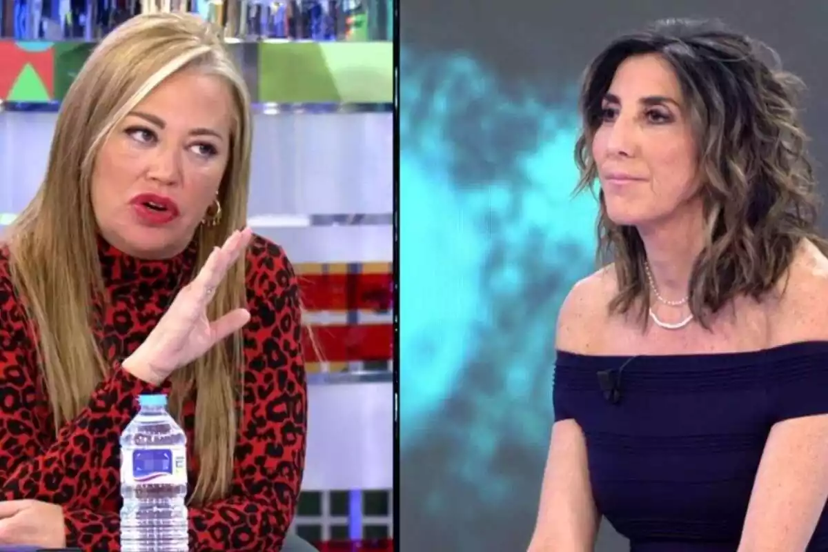 Belén Esteban i Paz Padilla discutint a 'Sálvame'