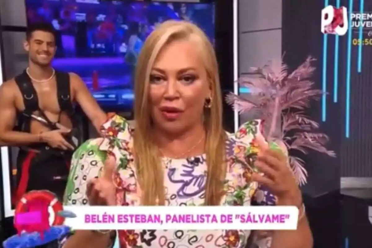 Belén Esteban parlant a 'Seieu quien pueda', programa d'Univisión