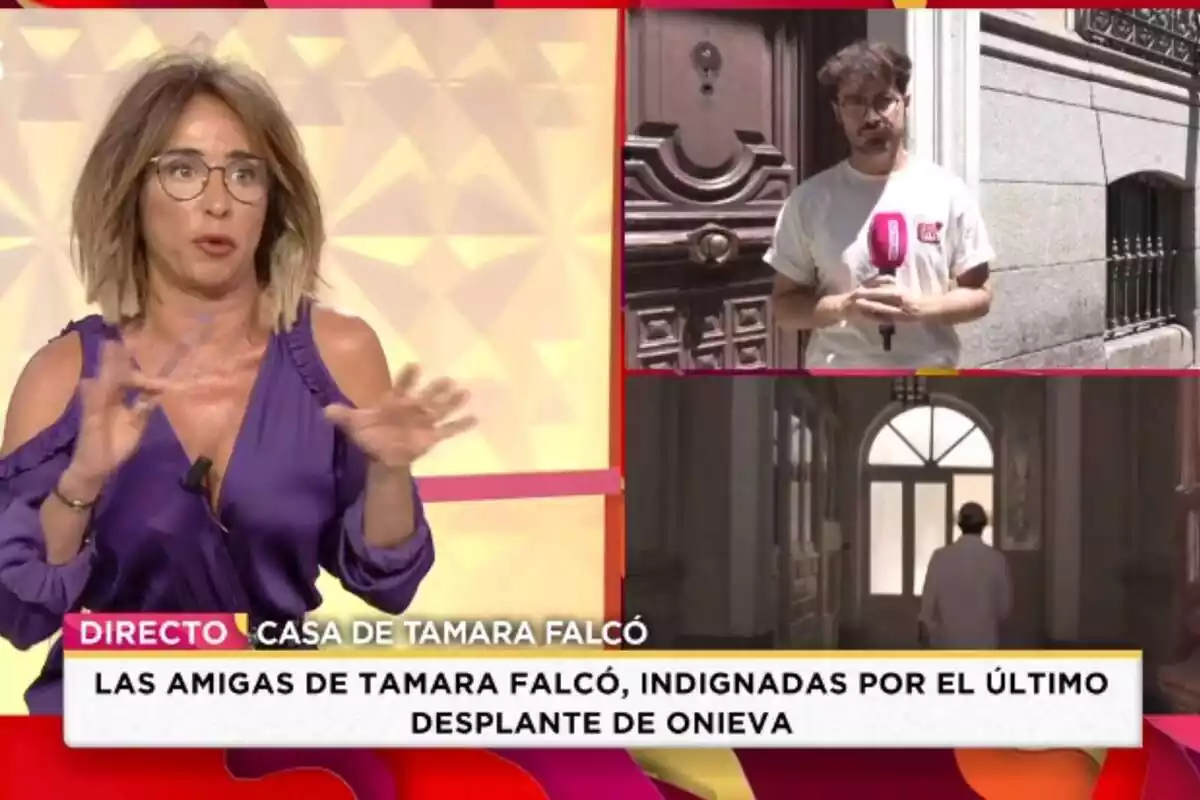 Captura de 'Socialité' del 2 de juliol de 2023 en la qual apareix María Patiño sorpresa