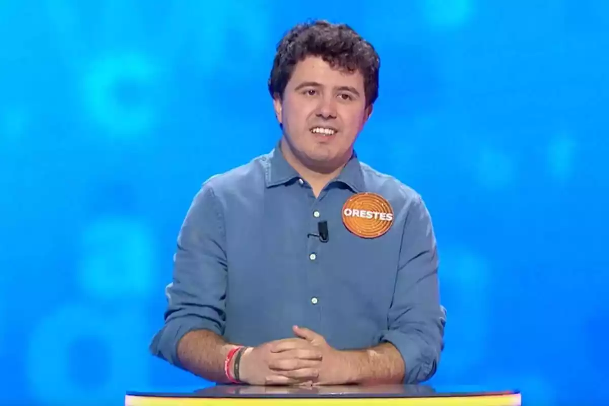 Captura de Orestes Barbero en el especial de 'Pasapalabra' de Antena 3 Captura de Orestes Barbero en el especial de 'Pasapalabra' de Antena 3
