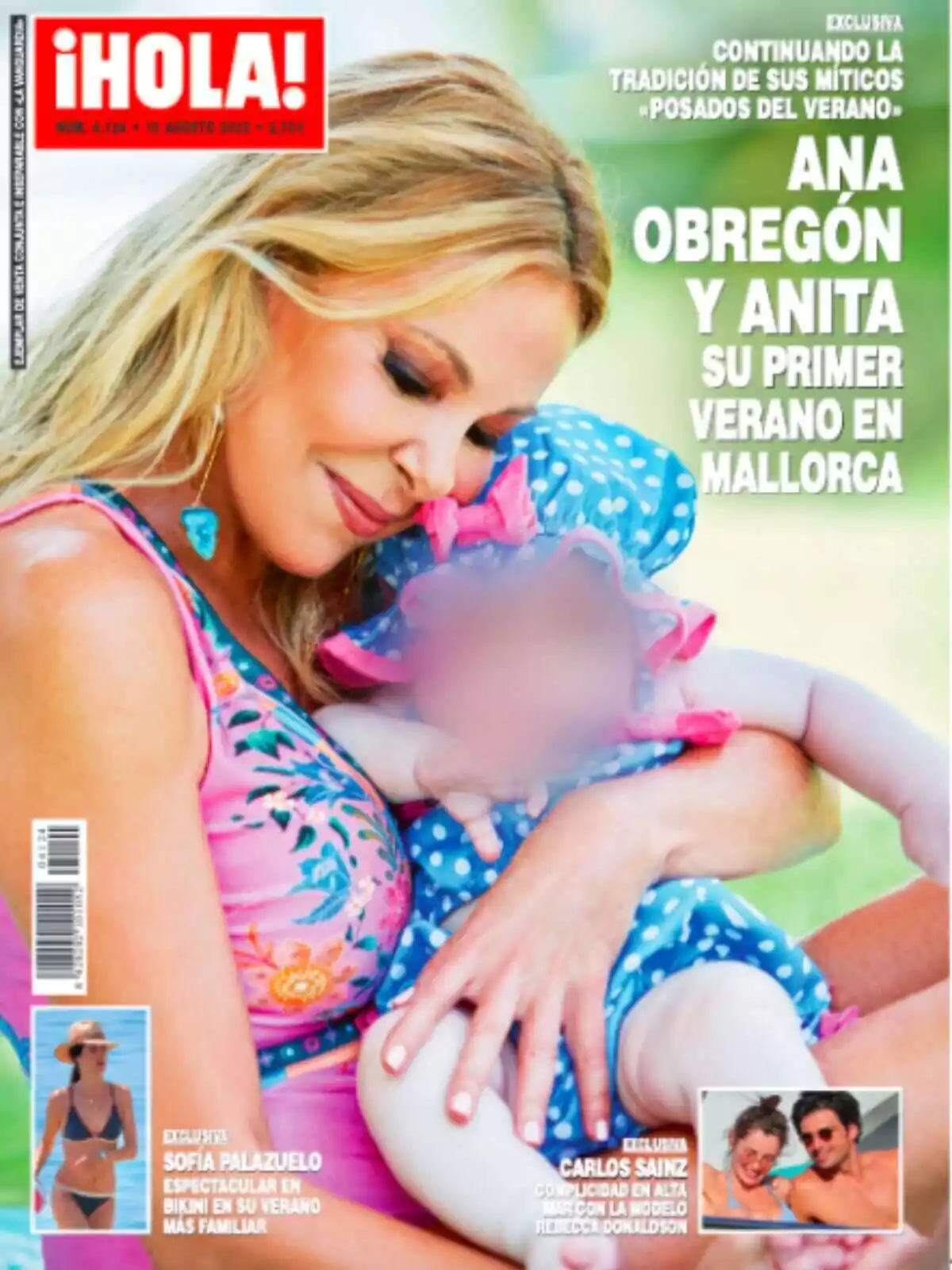 Captura de la portada de la revista 'Hola!' amb Ana Obregón abraçant la seva néta, Anita