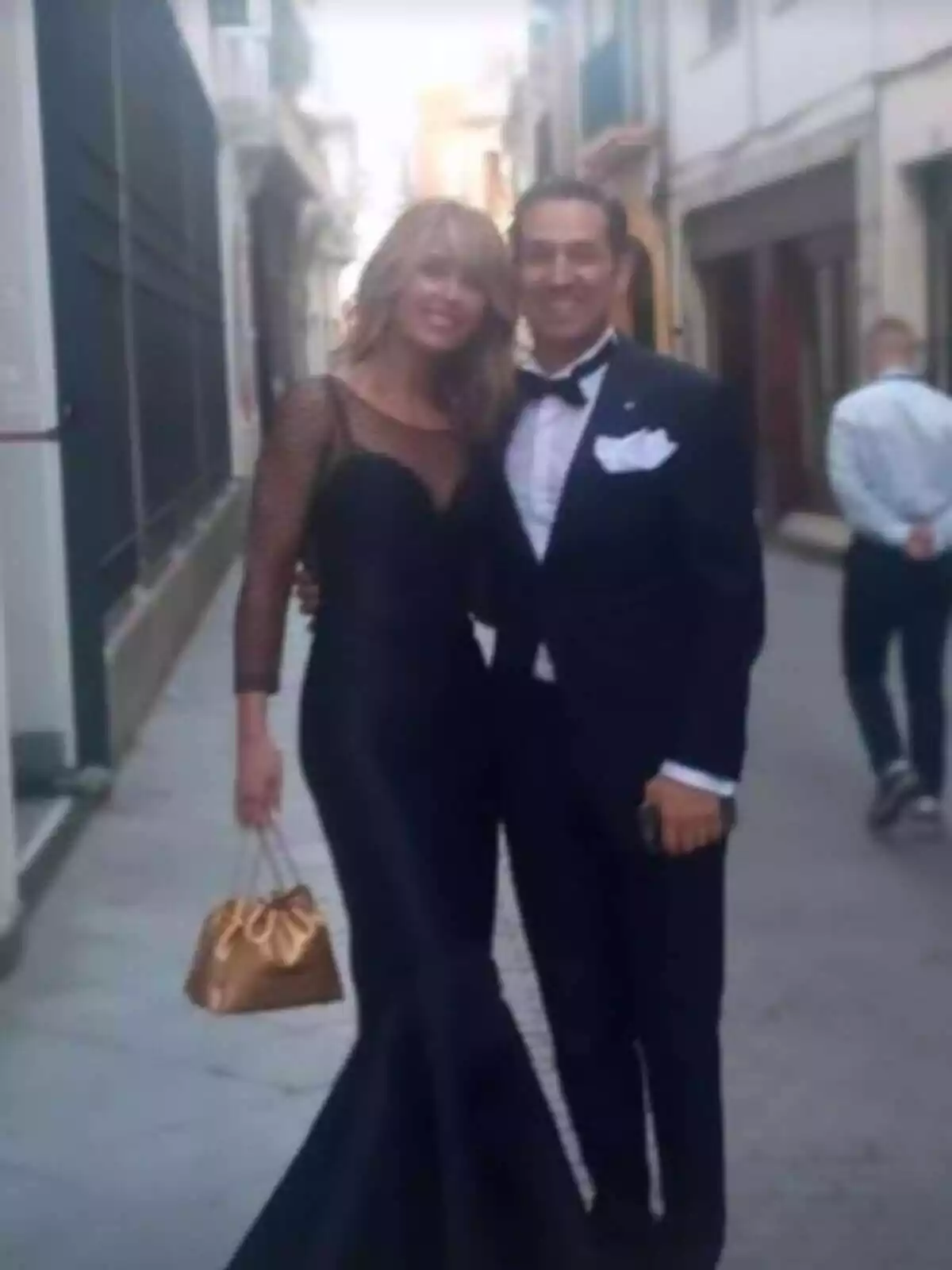 Captura del story d'Instagram d'Emma García amb el seu marit a la boda de Raúl Prieto i Joaquín Torres
