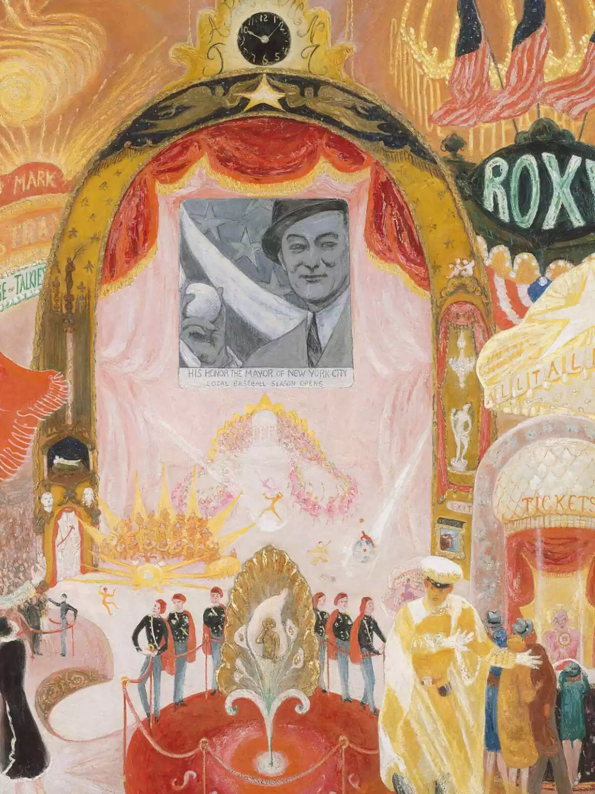 Imatge del quadre 'Cathedrals of Broadway' de Florine Stettheimer