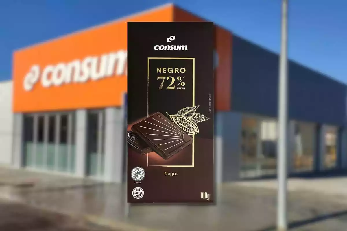 Xocolata negra 72% cacau de Consum