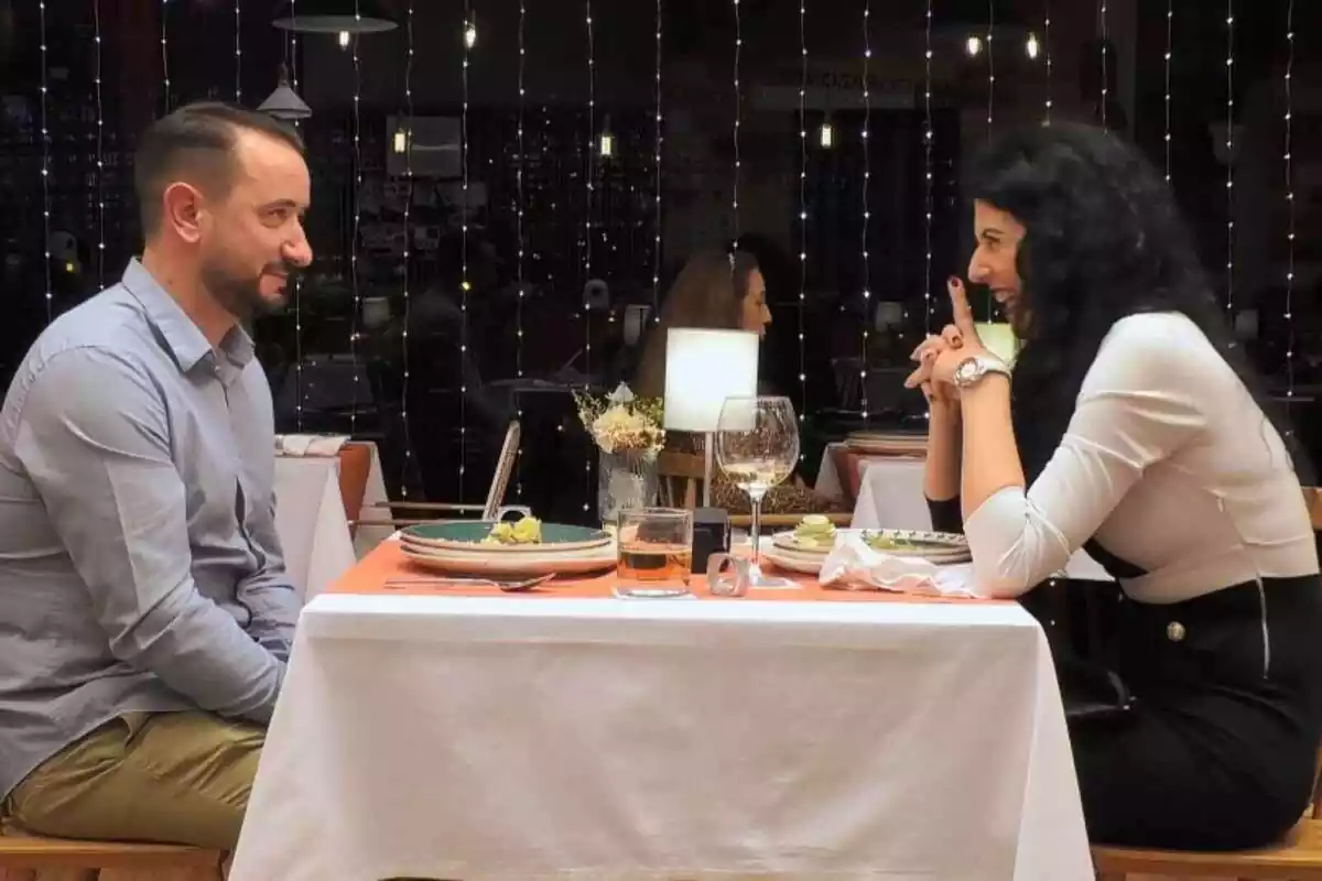 En Jaume i la Yolanda, sopant a 'First Dates'