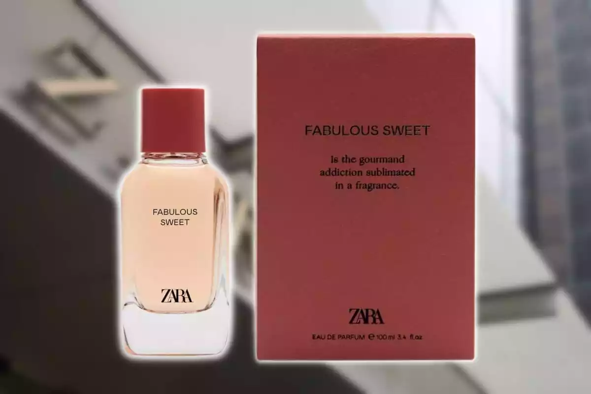 Muntatge amb colònia anomenada Fabulous Sweet de Zara