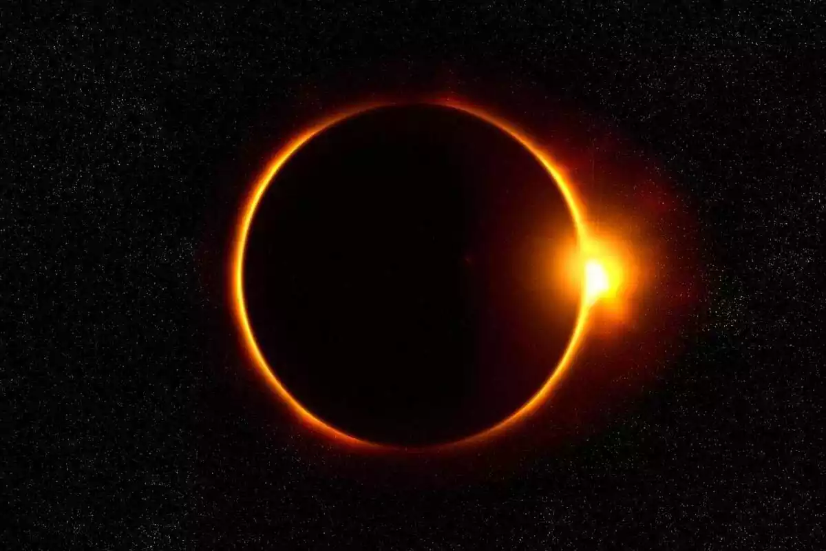 Eclipse en el que el planeta tapa el sol por completo Eclipse en el que el planeta tapa el sol por completo