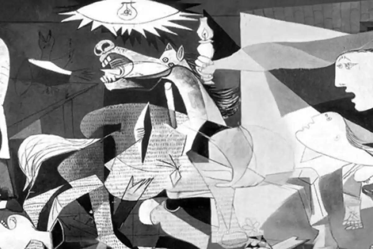 Imatge del quadre 'El bombardeig de Guernica'