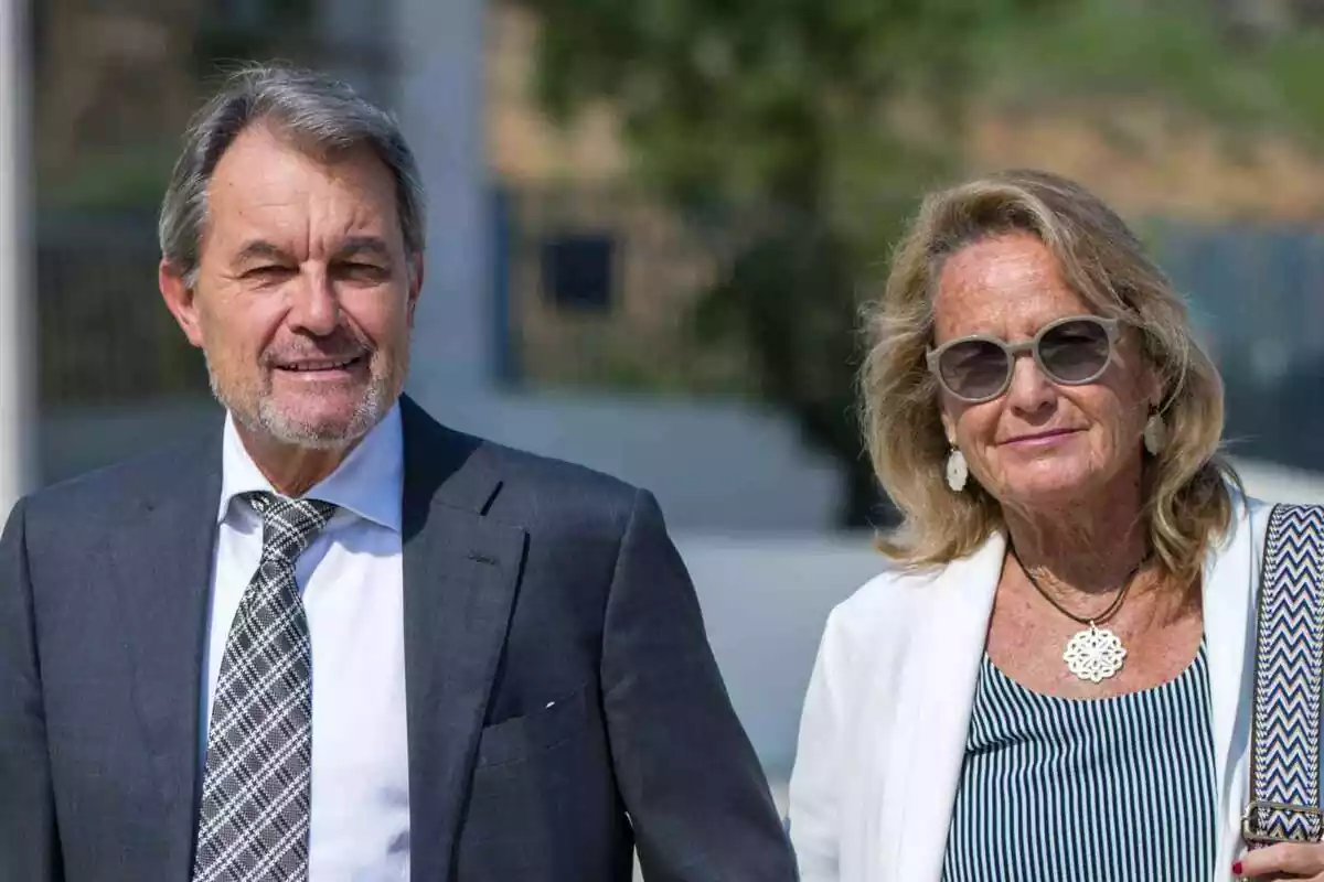Imatge d'Artur Mas amb la seva dona