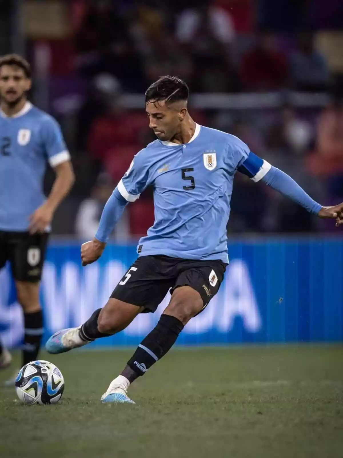 Fabricio Díaz jugant amb Uruguay