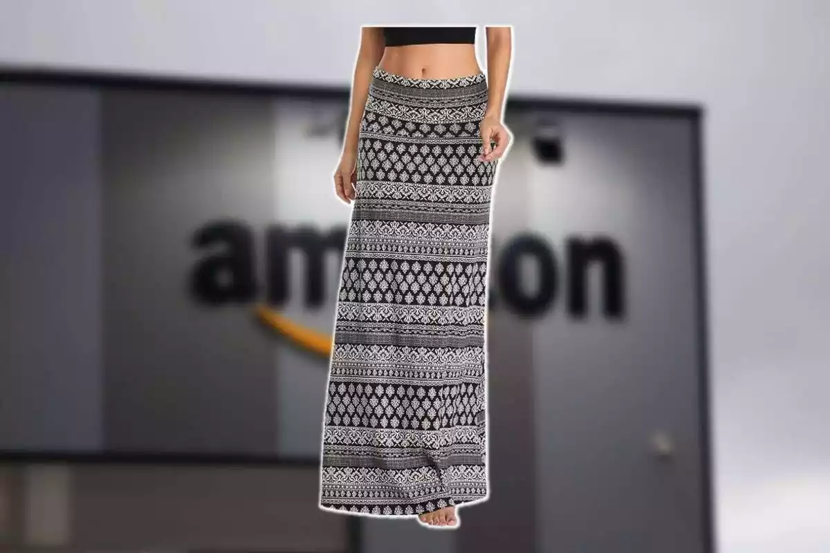 Faldilla a l'estil bohemi d'Amazon