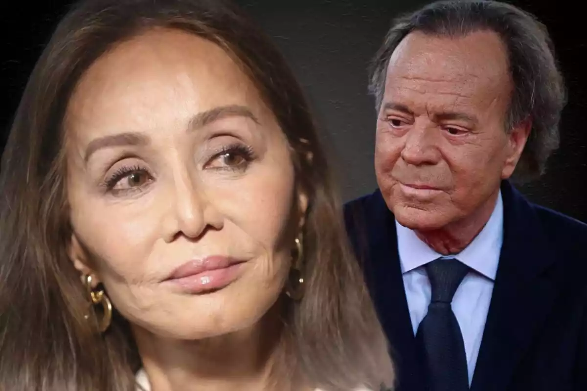 Fotomuntatge d'Isabel Preysler amb Julio Iglesias