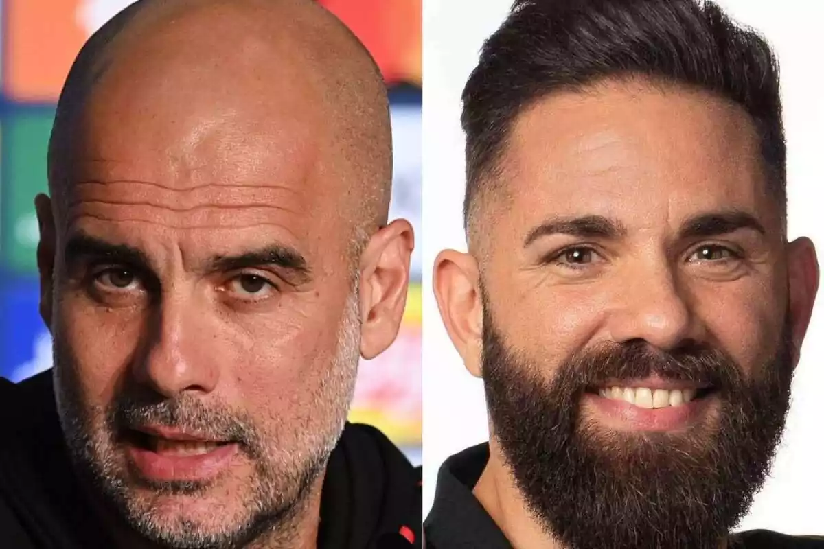 Fotomuntatge de Pep Guardiola i Marc Ribas