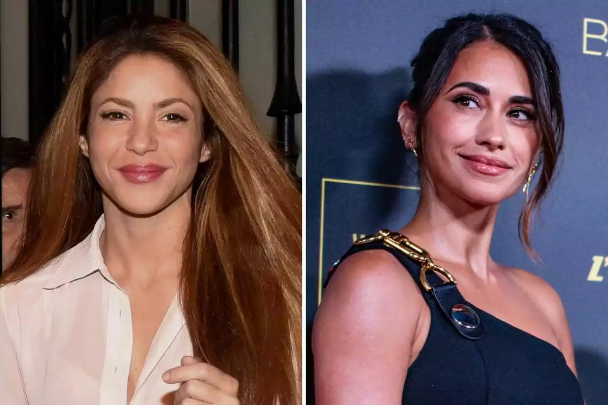 Two women pose in different settings, one with long, loose hair and the other with an updo and an elegant black dress. Two women pose in different settings, one with long, loose hair and the other with an updo and an elegant black dress.