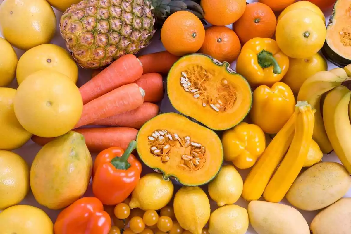 Les fruites i verdures grogues són bones per la salut