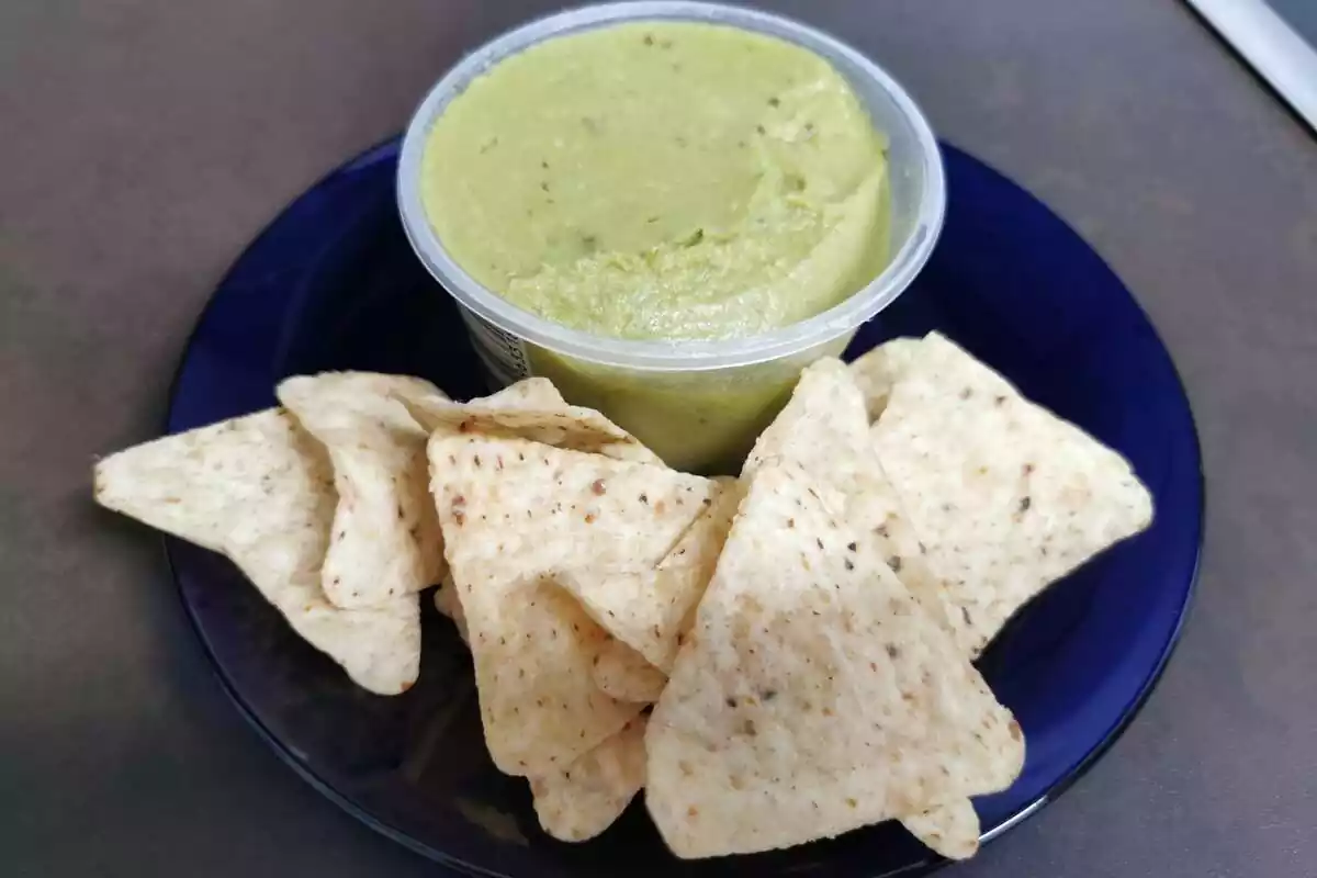 Guacamole picant de Lidl amb nachos