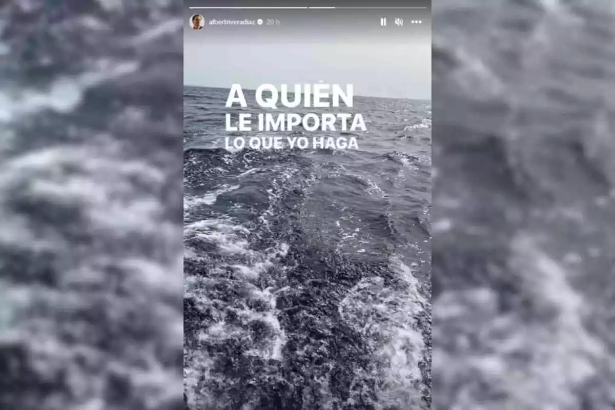 Imatge d´una publicació d´Instagram d´Albert Rivera