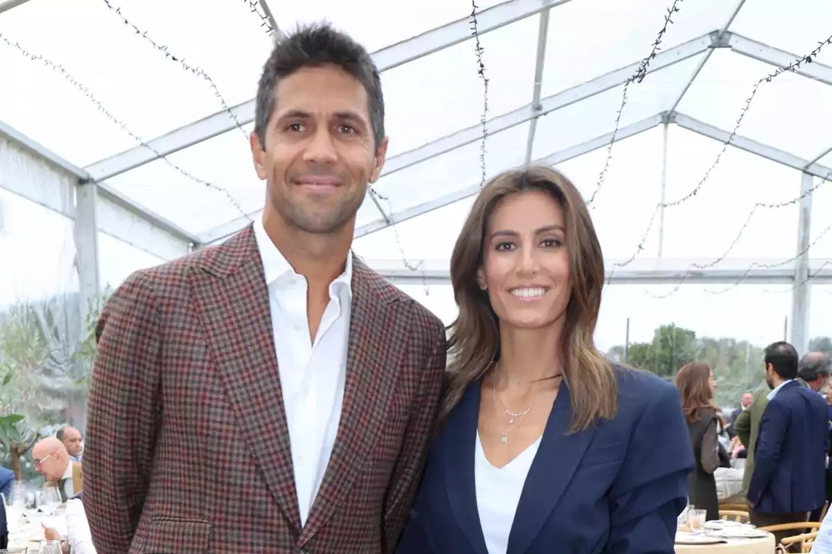 Ana Boyer i Fernando Verdasco amb cares somrients Ana Boyer i Fernando Verdasco amb cares somrients