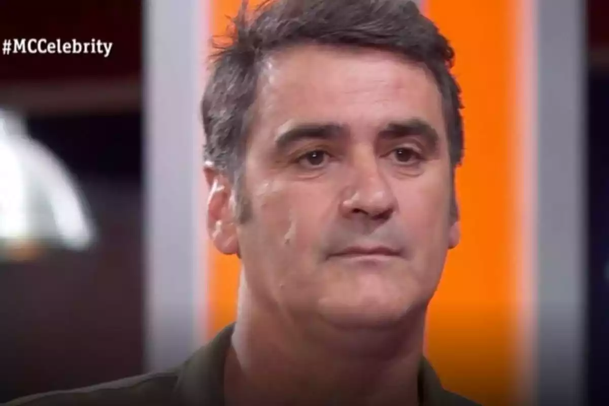 Imatge de Jesulín d'Ubrique amb rostre molest a 'MasterChef Celebrity 8' durant la seva discussió amb Toñi Moreno