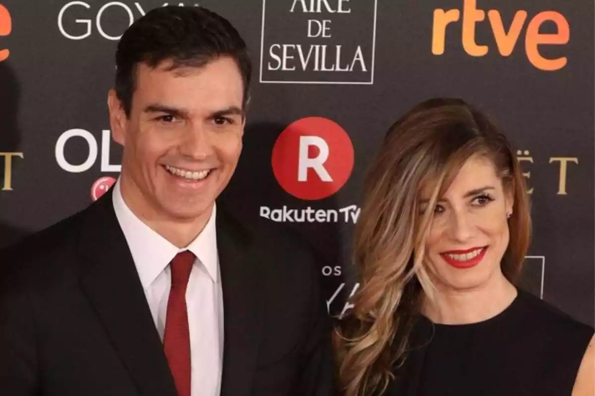 Imatge de Pedro Sánchez amb la seva dona, Begoña Gómez