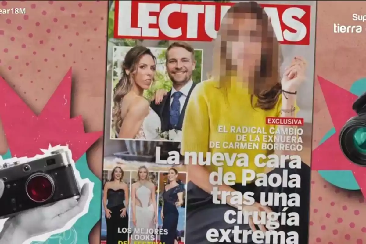 Portada d'una revista amb diverses imatges i titulars sobre canvis estètics i moda. Portada d'una revista amb diverses imatges i titulars sobre canvis estètics i moda.