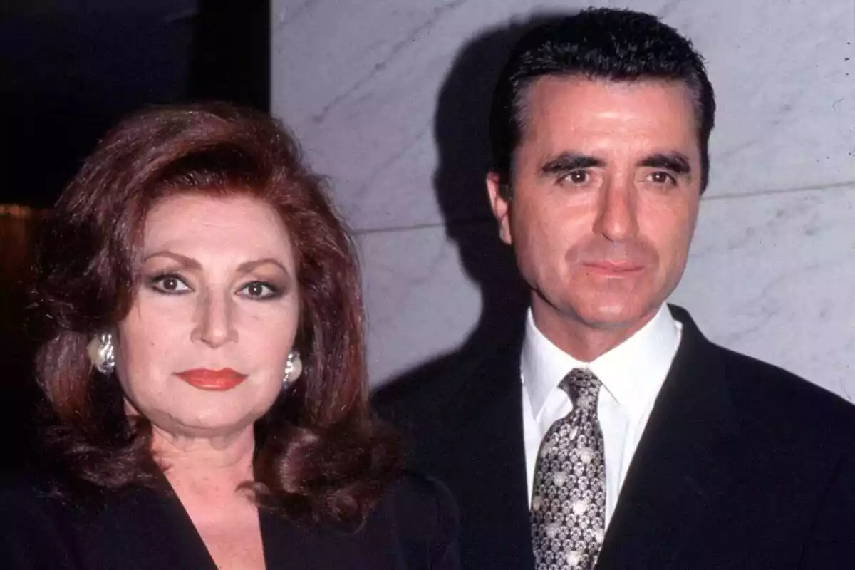 Rocío Jurado i José Ortega Cano, en una imatge d'arxiu, tots dos amb rostre seriós