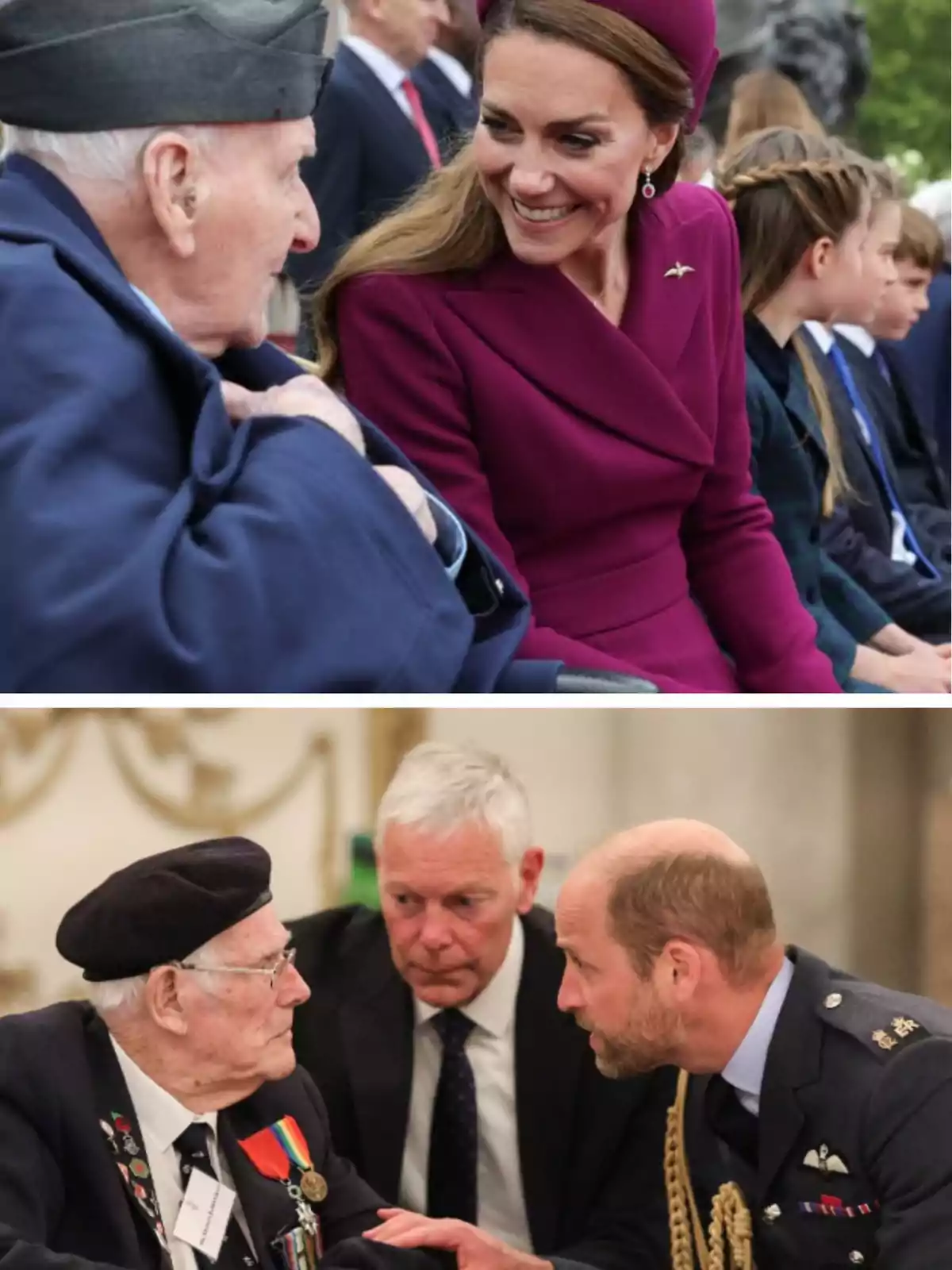 Persones interactuant amb veterans en un esdeveniment formal, mostrant respecte i atenció. Persones interactuant amb veterans en un esdeveniment formal, mostrant respecte i atenció.