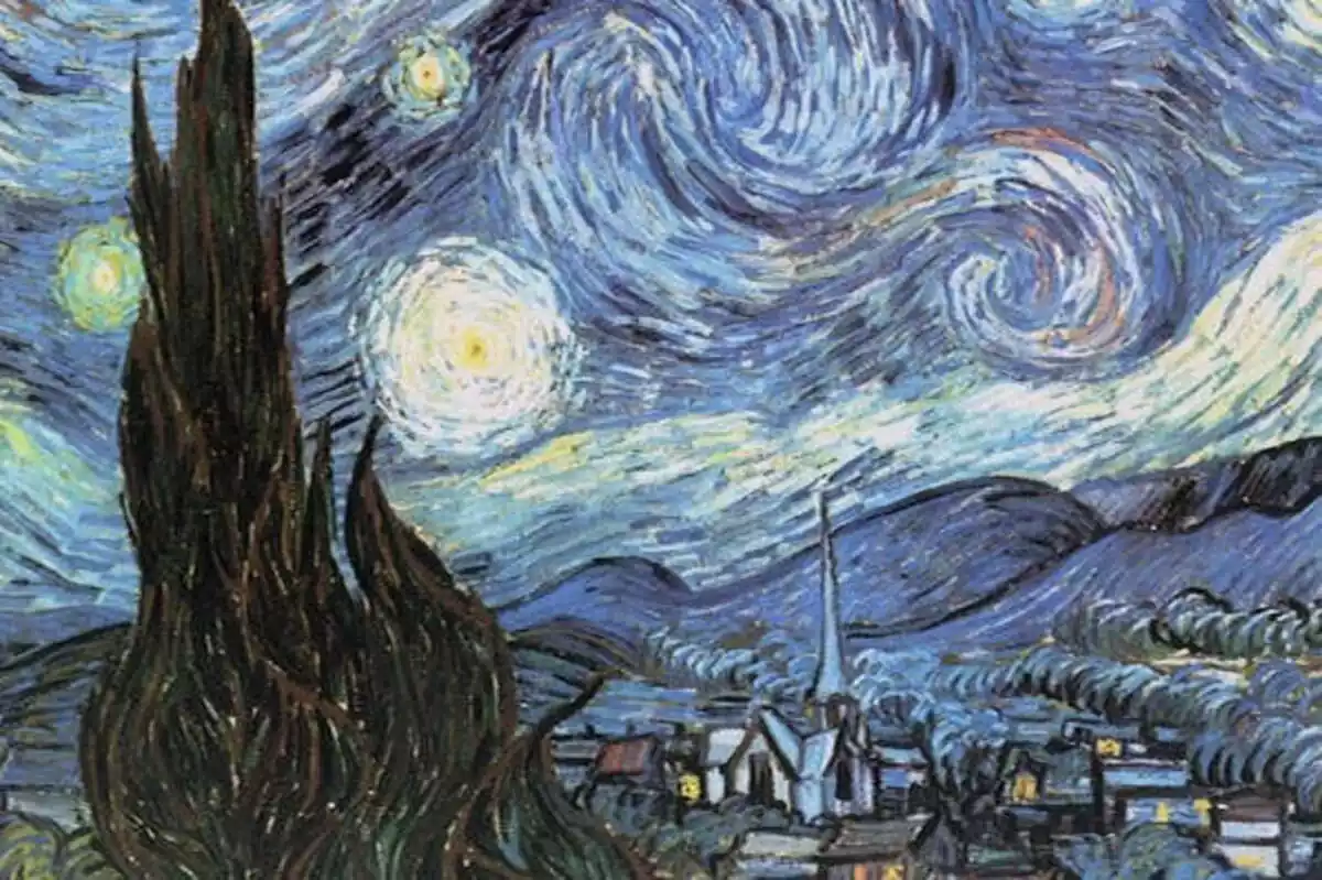 Imatge del quadre 'La nit estrellada' de Vincent Van Gogh