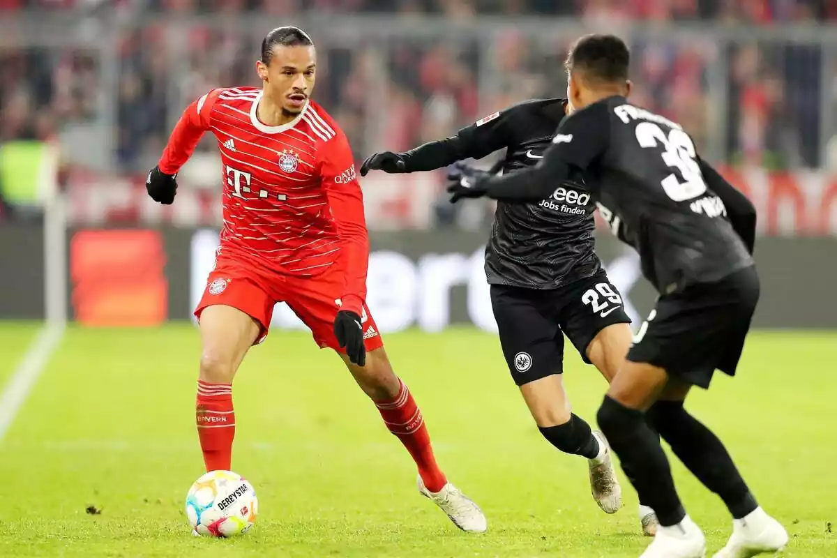 Leroy Sané en un partit amb el Bayern Munic Leroy Sané en un partit amb el Bayern Munic
