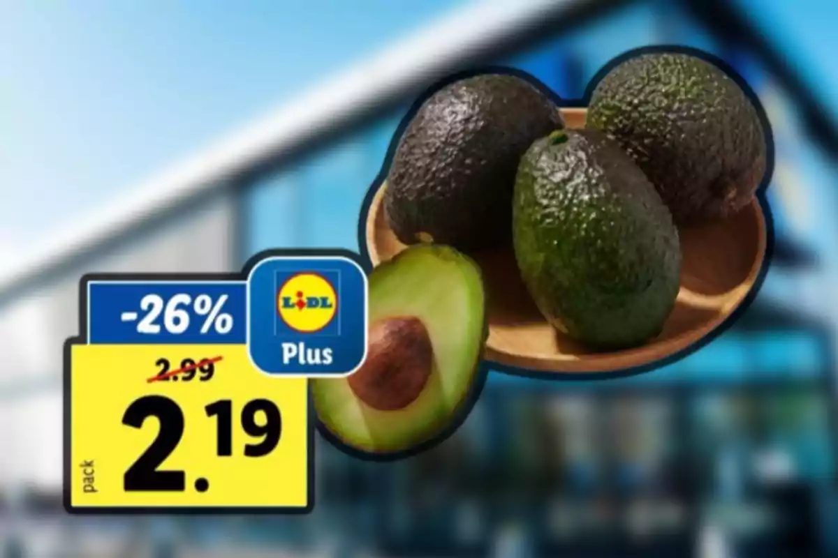 Promoció d'alvocats a Lidl amb un descompte del 26%, preu reduït de 2.99 a 2.19 per paquet. Promoció d'alvocats a Lidl amb un descompte del 26%, preu reduït de 2.99 a 2.19 per paquet.