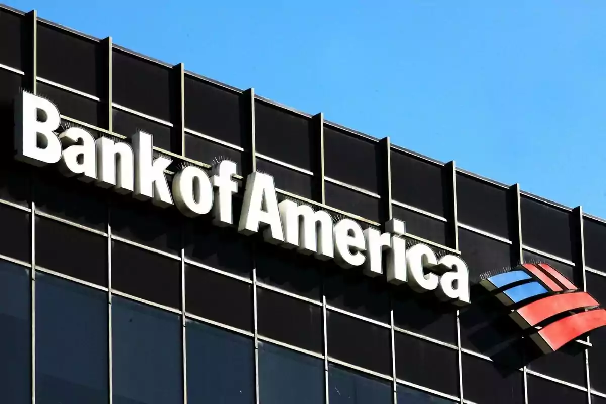 Building with the Bank of America logo on the facade.