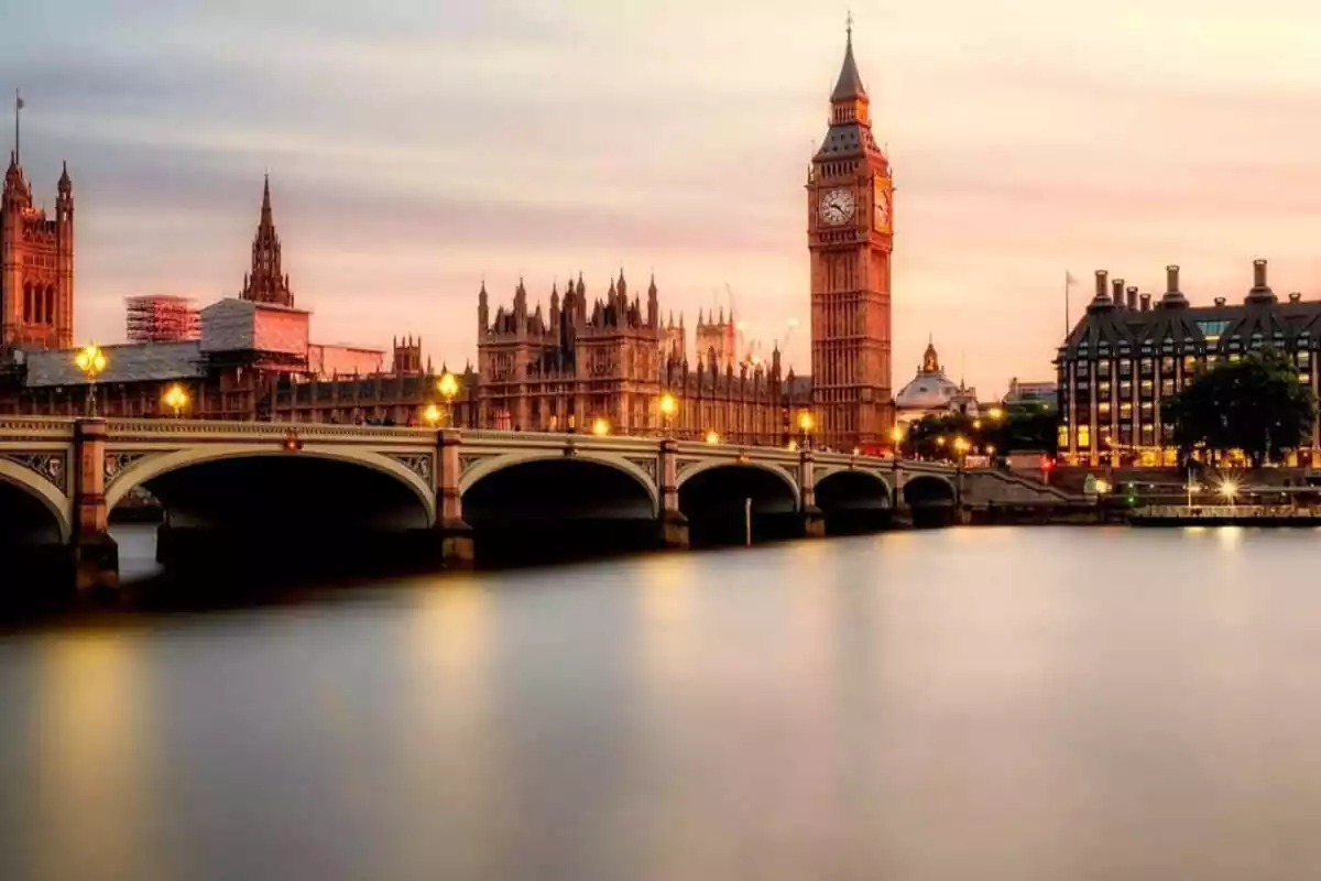 Imagen panorámica de la ciudad de Londres