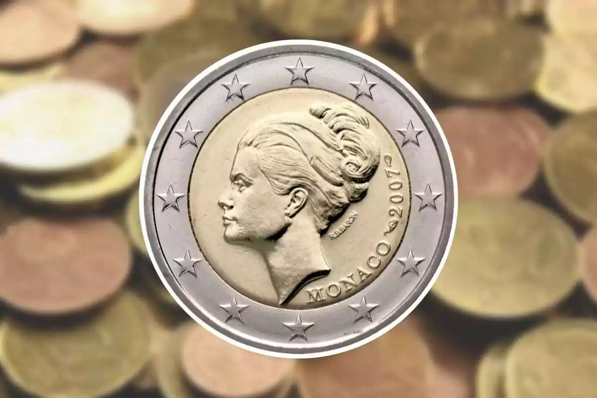 Fixed on the 2007 Monaco 2 Euro coin