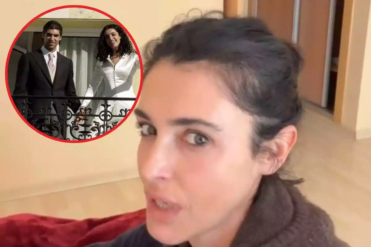 Muntatge de Blanca Romero mostrant una foto de Cayetano Rivera Muntatge de Blanca Romero mostrant una foto de Cayetano Rivera