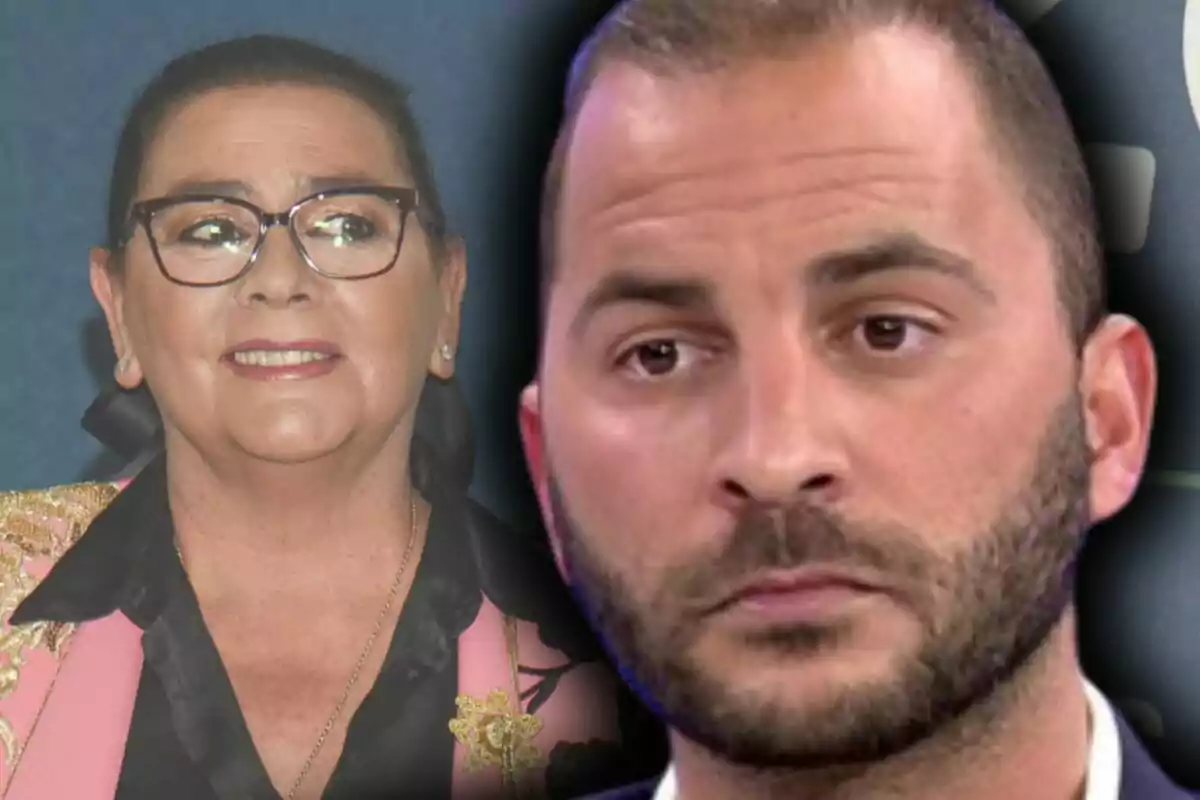 Dues persones en primer pla, una d’elles és María del Monte amb expressió somrient a l’esquerra i l’altra és Antonio Tejado amb expressió seriosa a la dreta.
