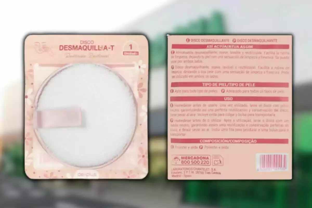 La imatge mostra un disc desmaquillant reutilitzable de la marca Deliplus, presentat en un embalatge rosa amb detalls florals, que inclou instruccions d'ús i composició en diversos idiomes, destacant la seva suavitat i facilitat de neteja. La imatge mostra un disc desmaquillant reutilitzable de la marca Deliplus, presentat en un embalatge rosa amb detalls florals, que inclou instruccions d'ús i composició en diversos idiomes, destacant la seva suavitat i facilitat de neteja.