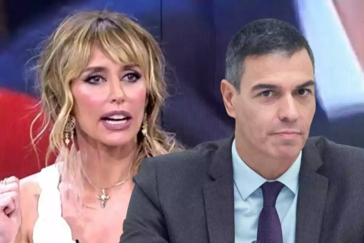 Emma García i Pedro Sánchez apareixen a la imatge, una dona amb cabell ros i un home amb cabell curt, tots dos amb expressions serioses.