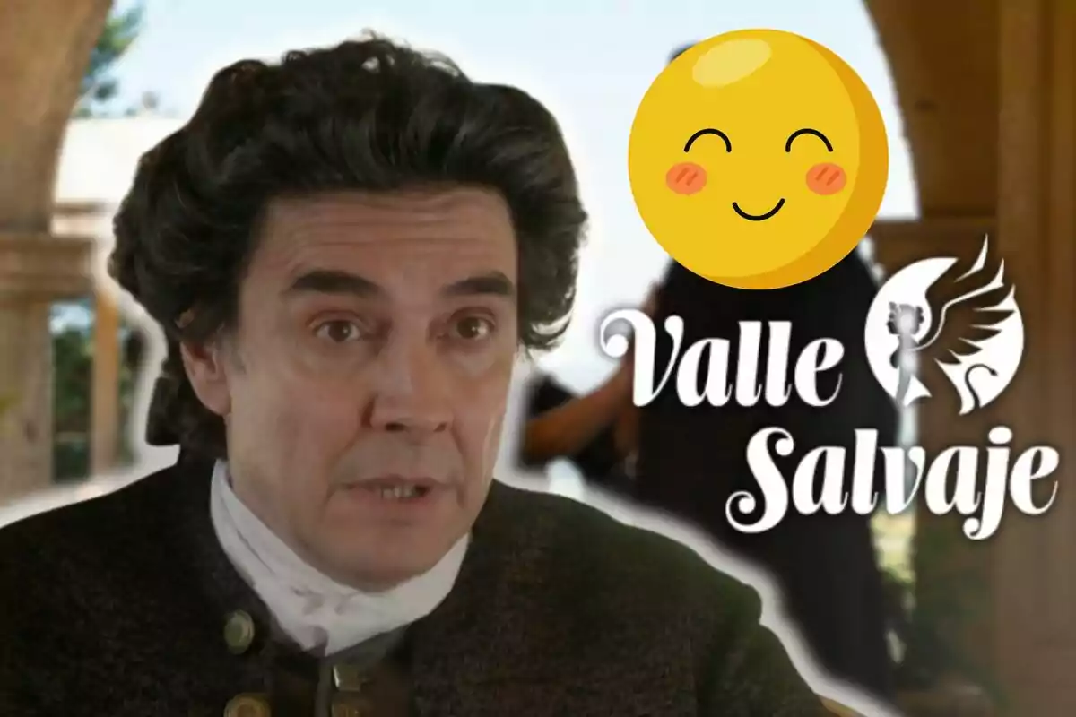 José Manuel Seda amb vestimenta antiga apareix en primer pla amb un emoji somrient i el text "Valle Salvaje" al costat.