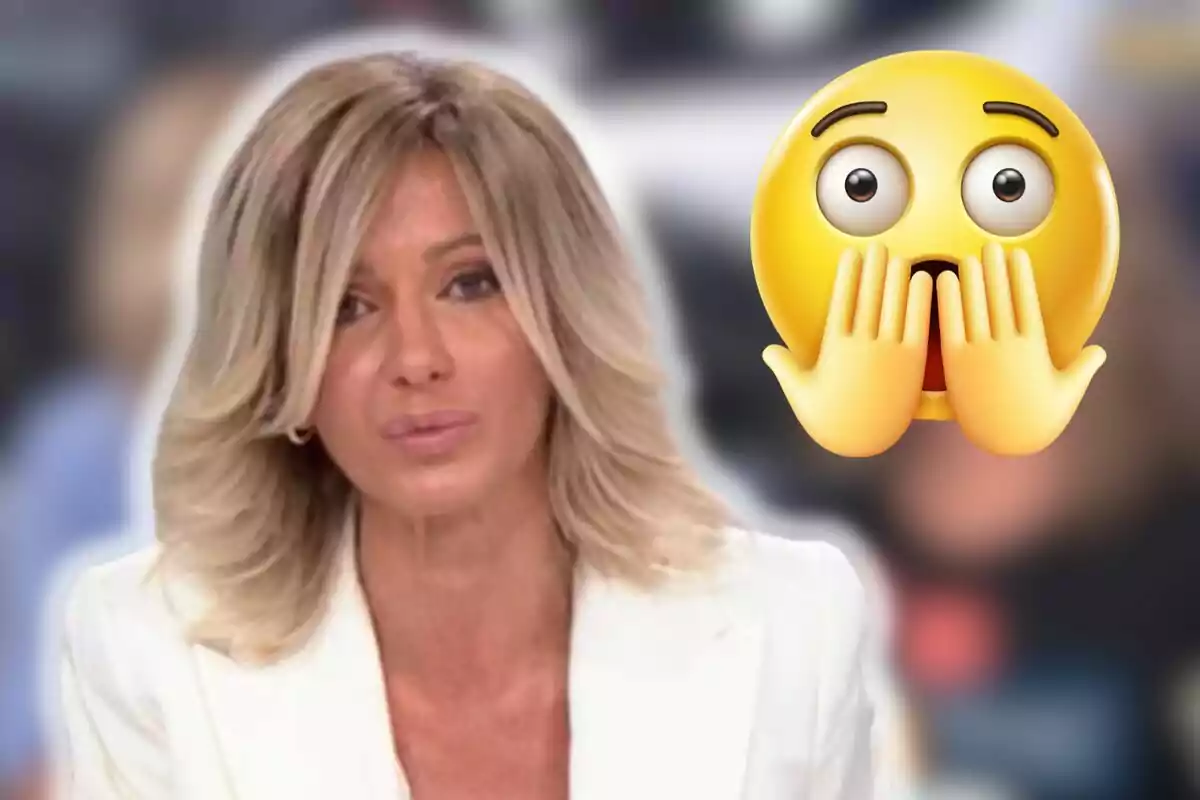 Susanna Grisoo amb cabell ros i un emoji sorprès al costat.